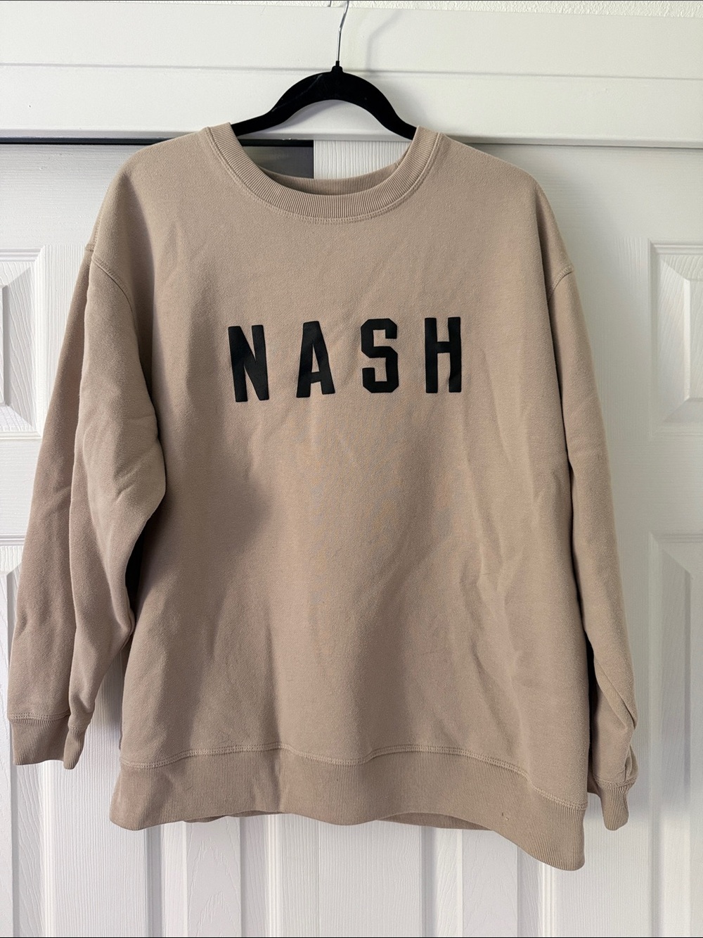 NASH Logo Crewneck Sweater - Beige
